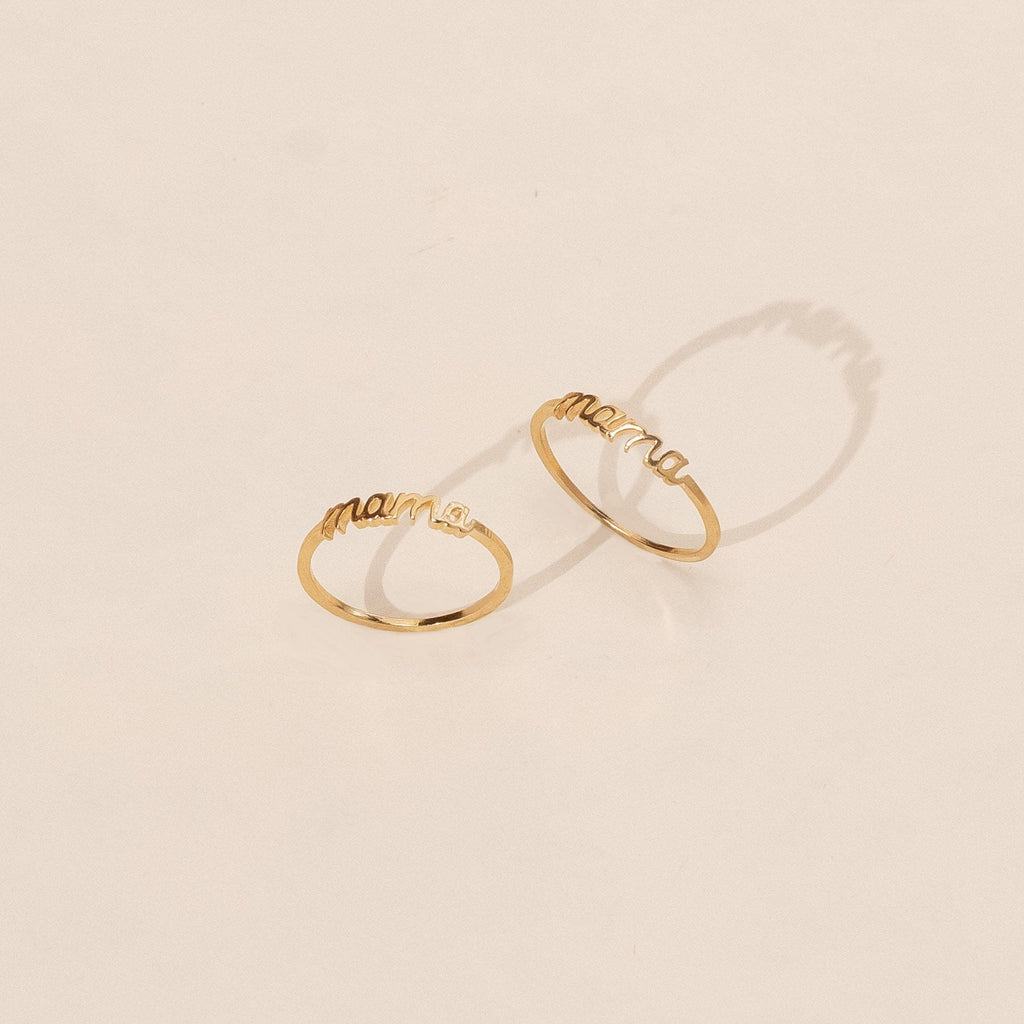 Mama Ring dainty gold stacking ring handmade in America 202 02 10 trent brown katie dean jewelry web 84 square 1349ef5c 2d3c 4597 bc60