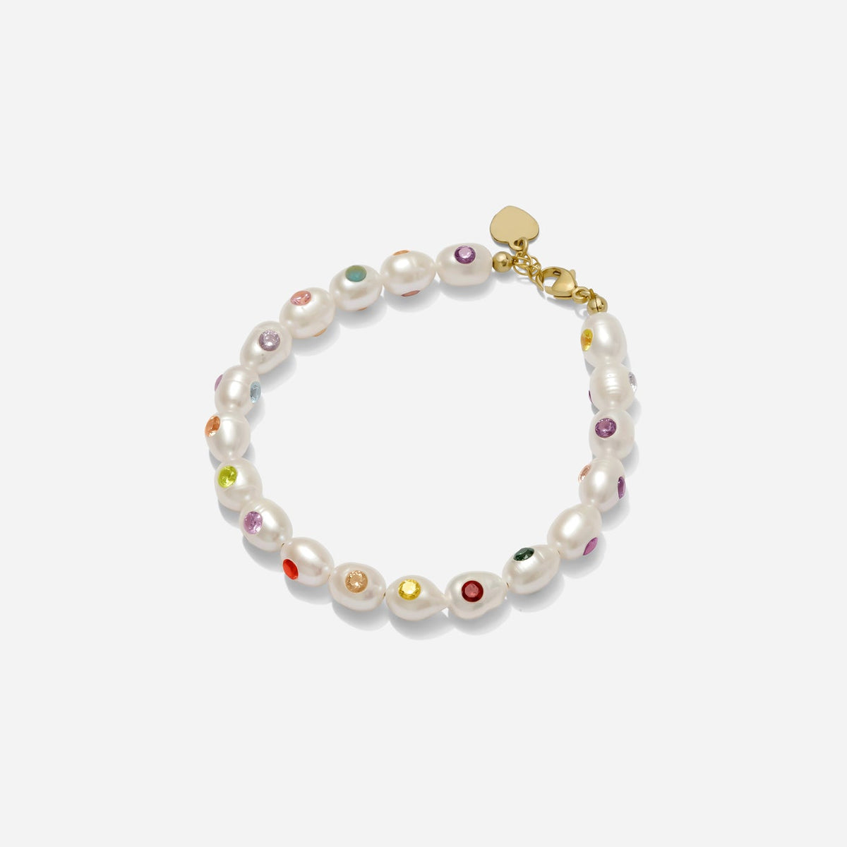 Katie Dean Jewelry Pearl Rainbow Bracelet