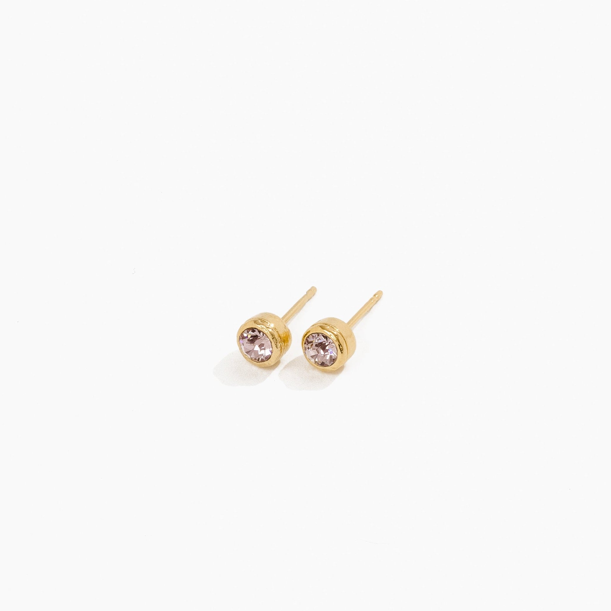 06 June Birthstone Studs by Katie Dean Jewelry made in America, hypoallergenic.