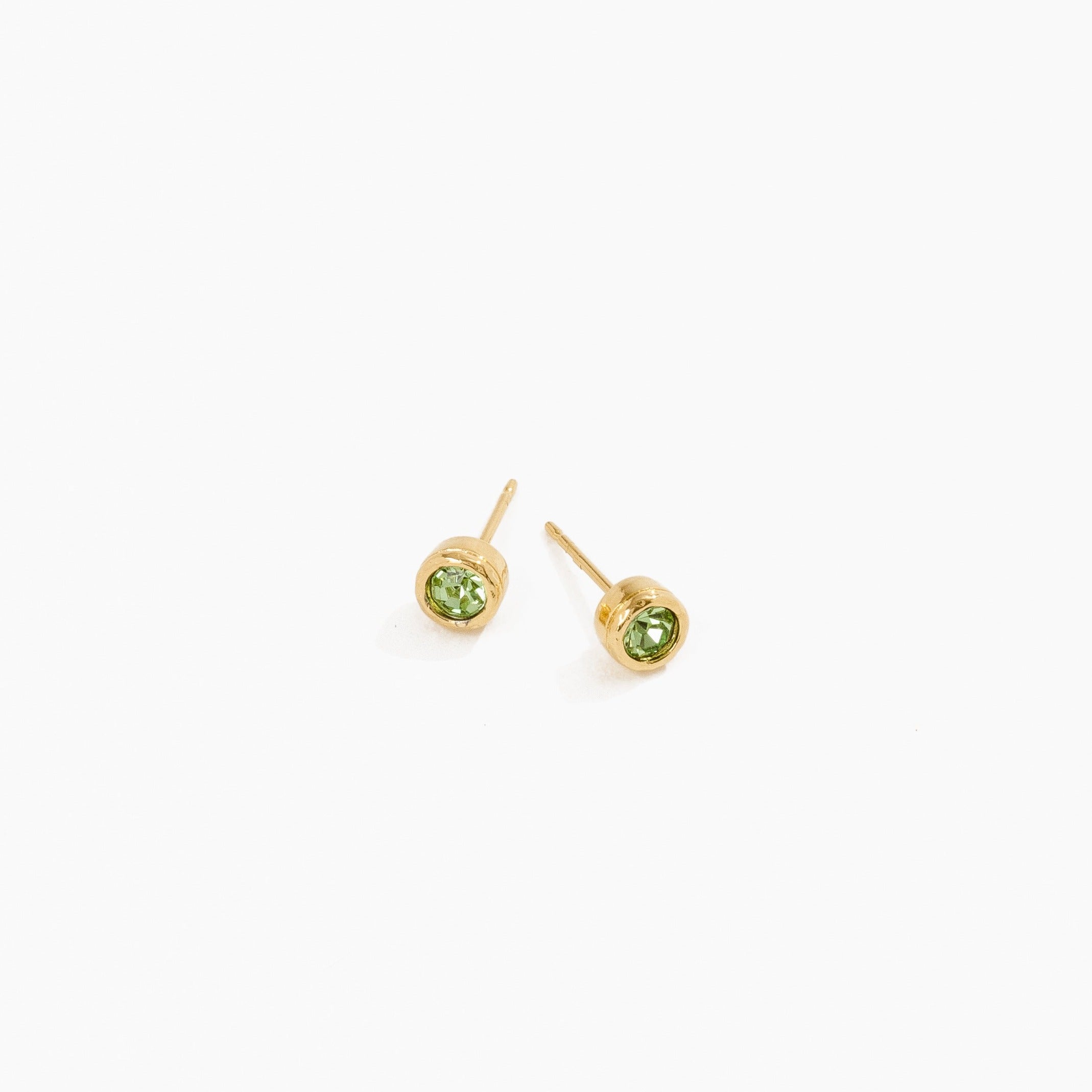 08 August Birthstone Studs by Katie Dean Jewelry made in America, hypoallergenic.