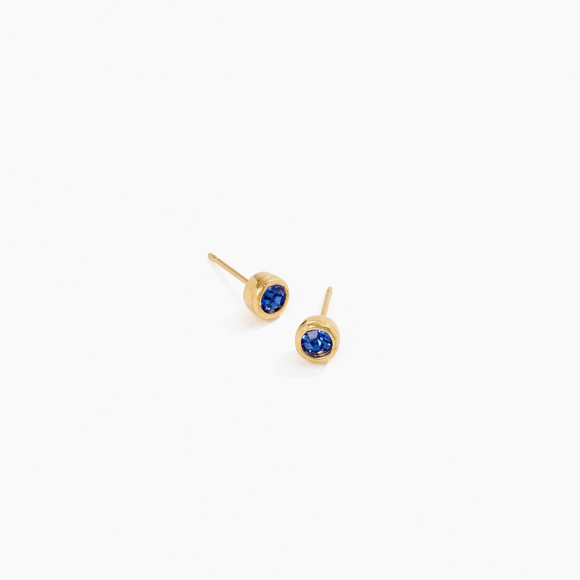 09 September Birthstone Studs by Katie Dean Jewelry made in America, hypoallergenic.