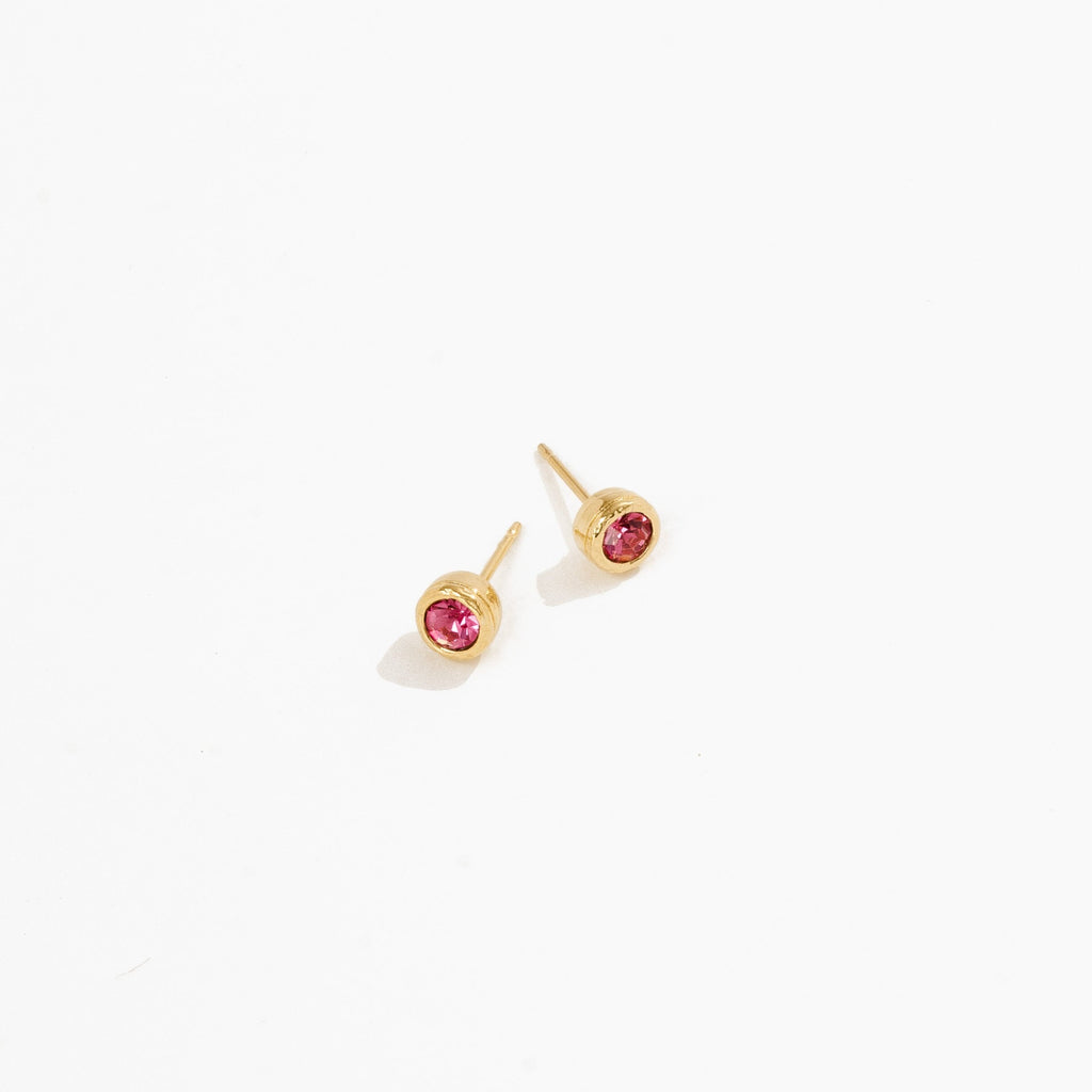 10 October Birthstone Studs by Katie Dean Jewelry made in America, hypoallergenic.