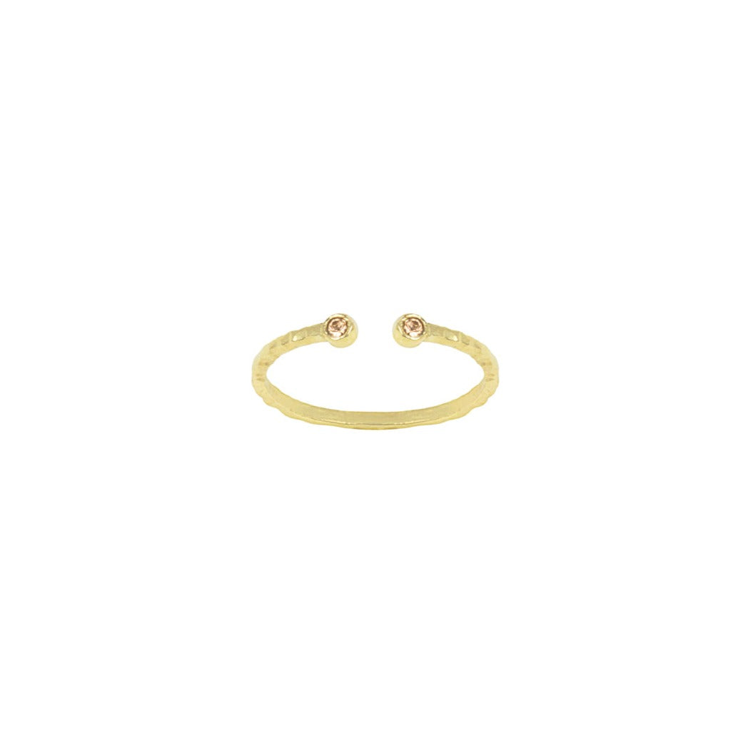 November Birthstone Stacking ring by Katie Dean Jewelry, made in America, perfect for the dainty minimal jewelry lovers