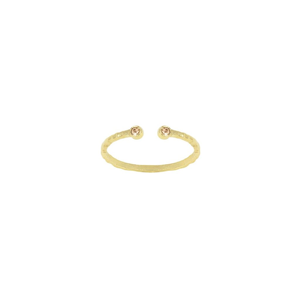 November Birthstone Stacking ring by Katie Dean Jewelry, made in America, perfect for the dainty minimal jewelry lovers