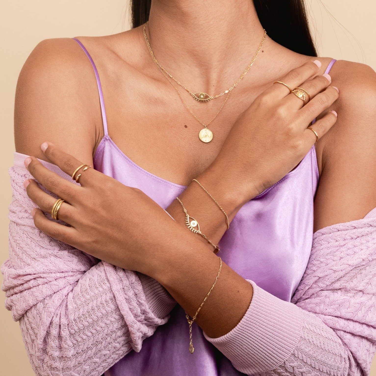 Evil Eye Bracelet, handmade by Katie Dean Jewelry