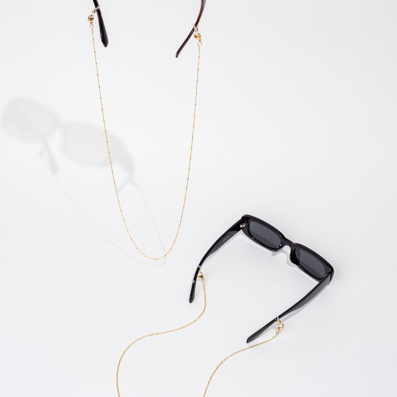 Gold Figaro Eyeglass Chain by Katie Dean Jewelry