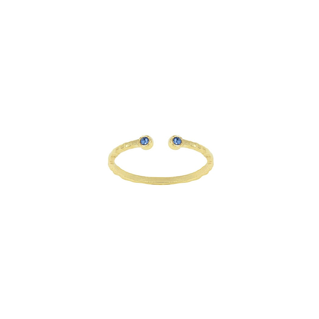 September Birthstone Stacking ring by Katie Dean Jewelry, made in America, perfect for the dainty minimal jewelry lovers