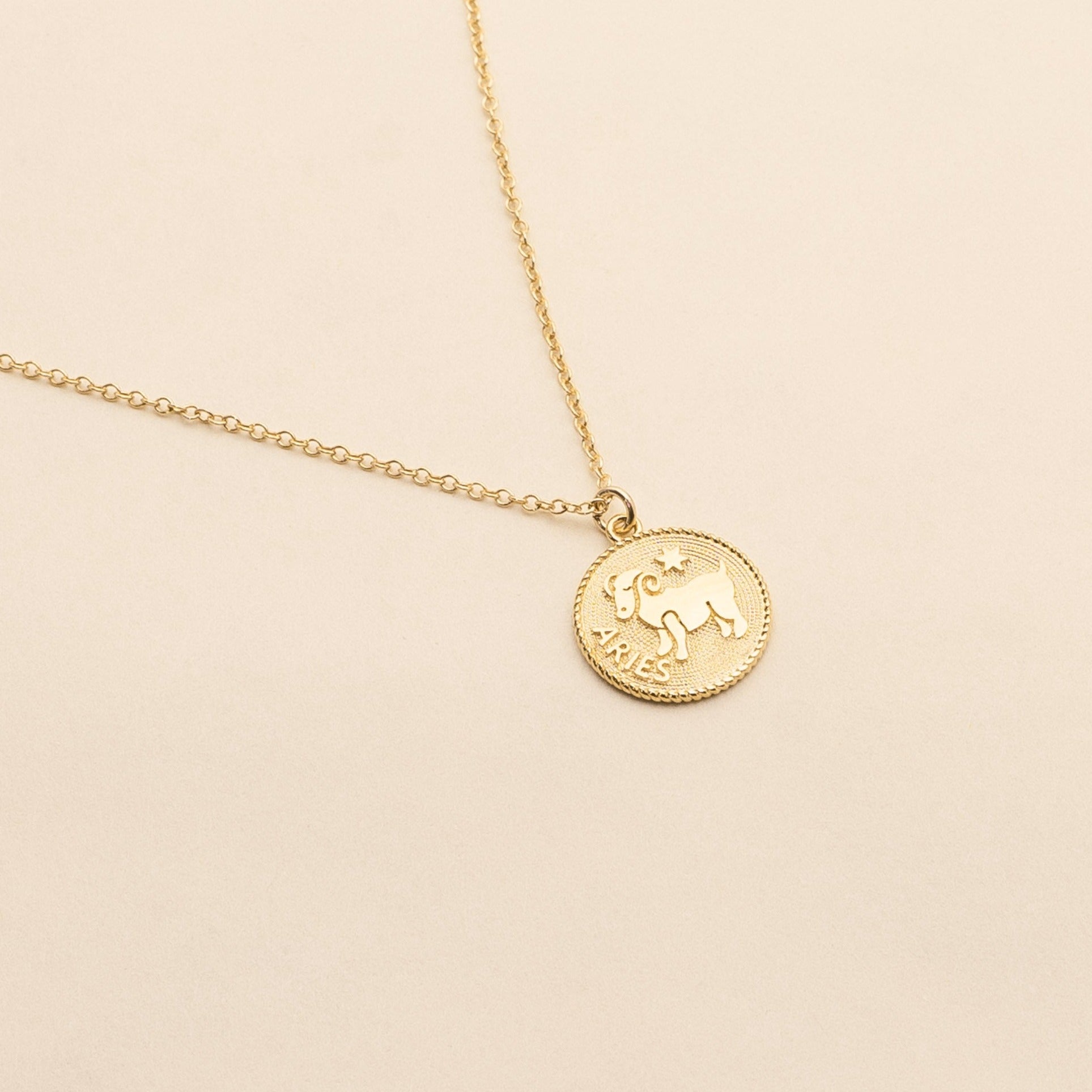 Aries Zodiac Necklace_Mar 21-Apr 20_Katie Dean Jewelry_horoscope sign_Zodiac Collection, dainty handmade necklaces by Katie Dean Jewelry