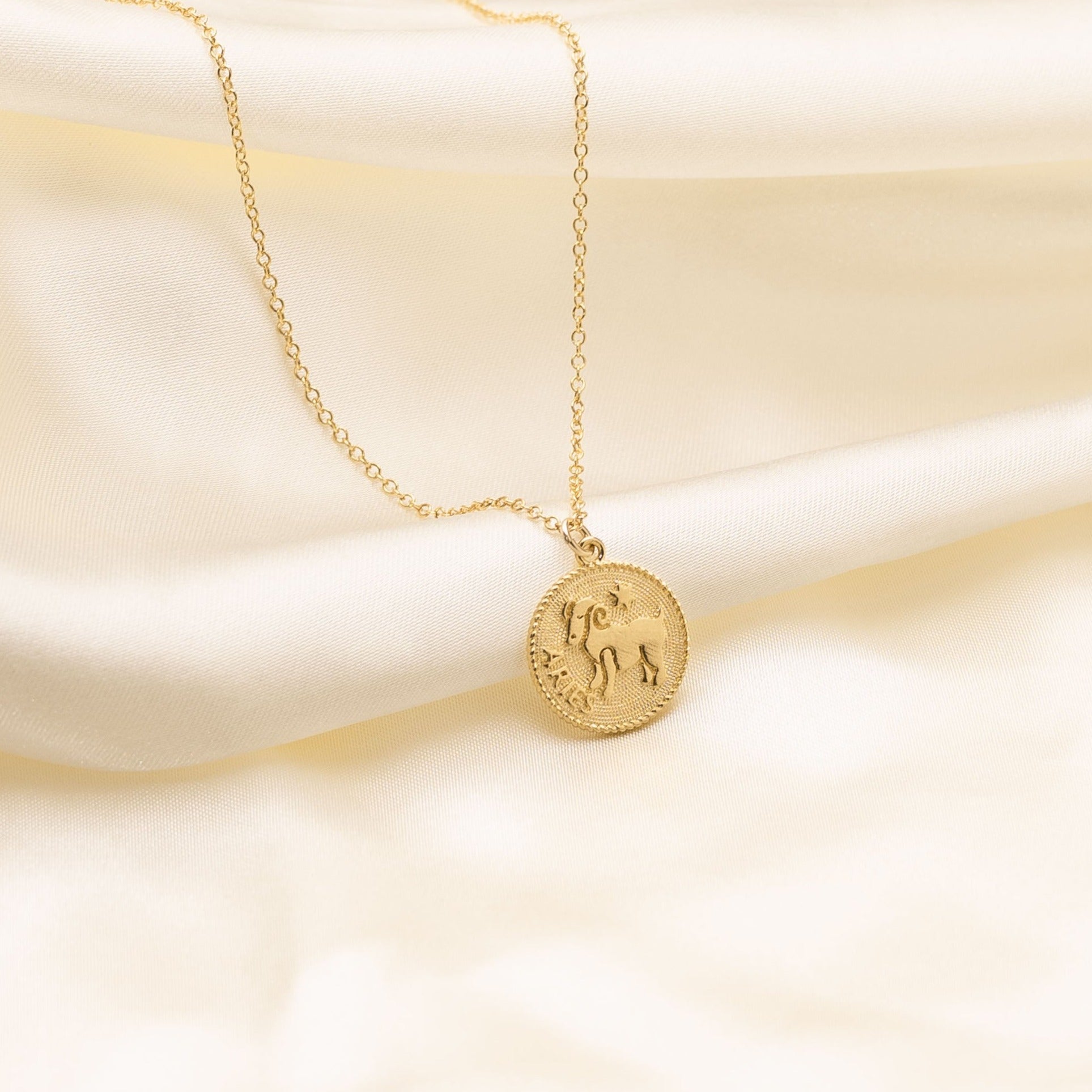 Aries Zodiac Necklace_Mar 21-Apr 20_Katie Dean Jewelry_horoscope sign_Zodiac Collection, dainty handmade necklaces by Katie Dean Jewelry