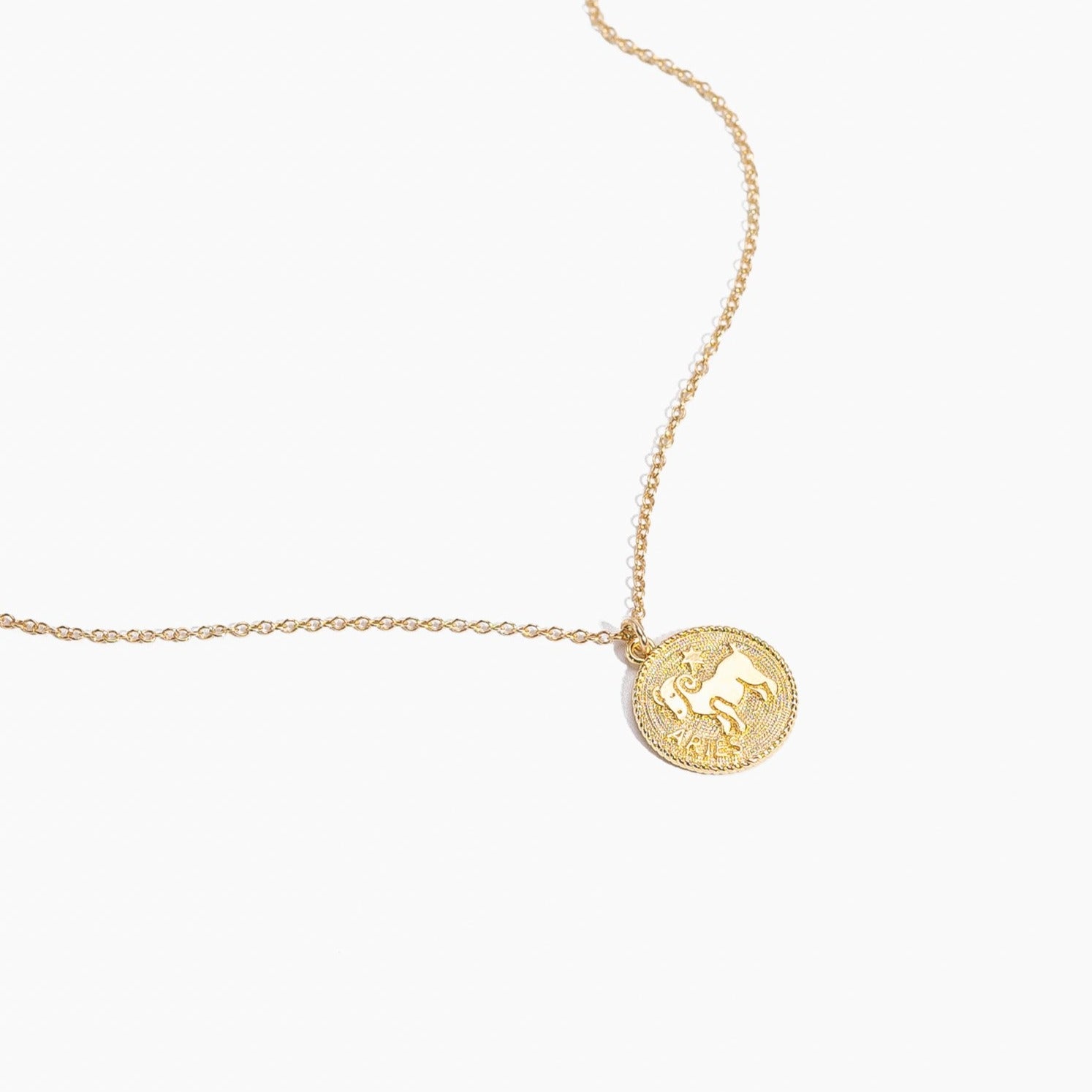 Aries Zodiac Necklace_gold_3_Katie Dean Jewelry Dainty handmade necklace