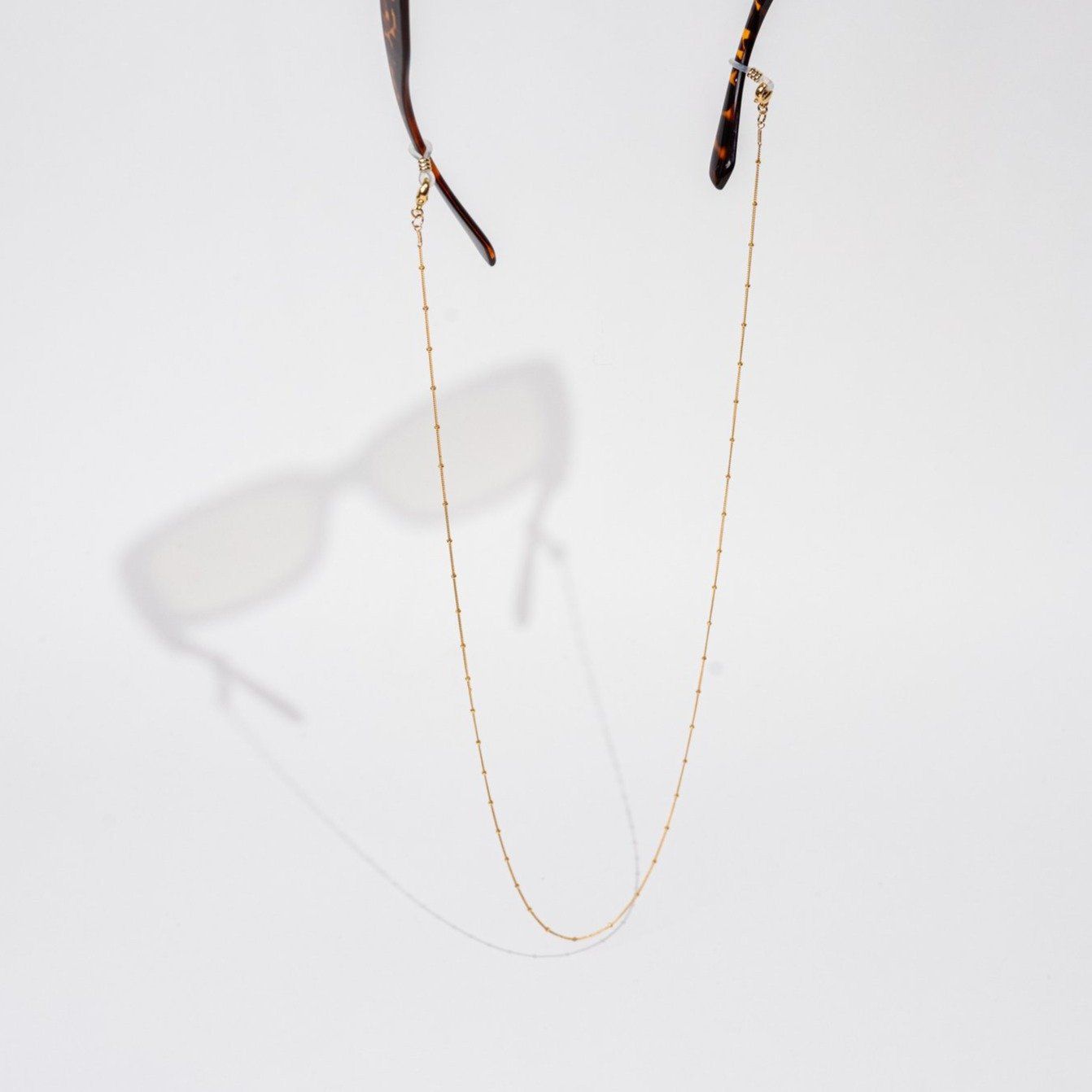 Gold Beaded Eyewear Chain by Katie Dean Jewelry