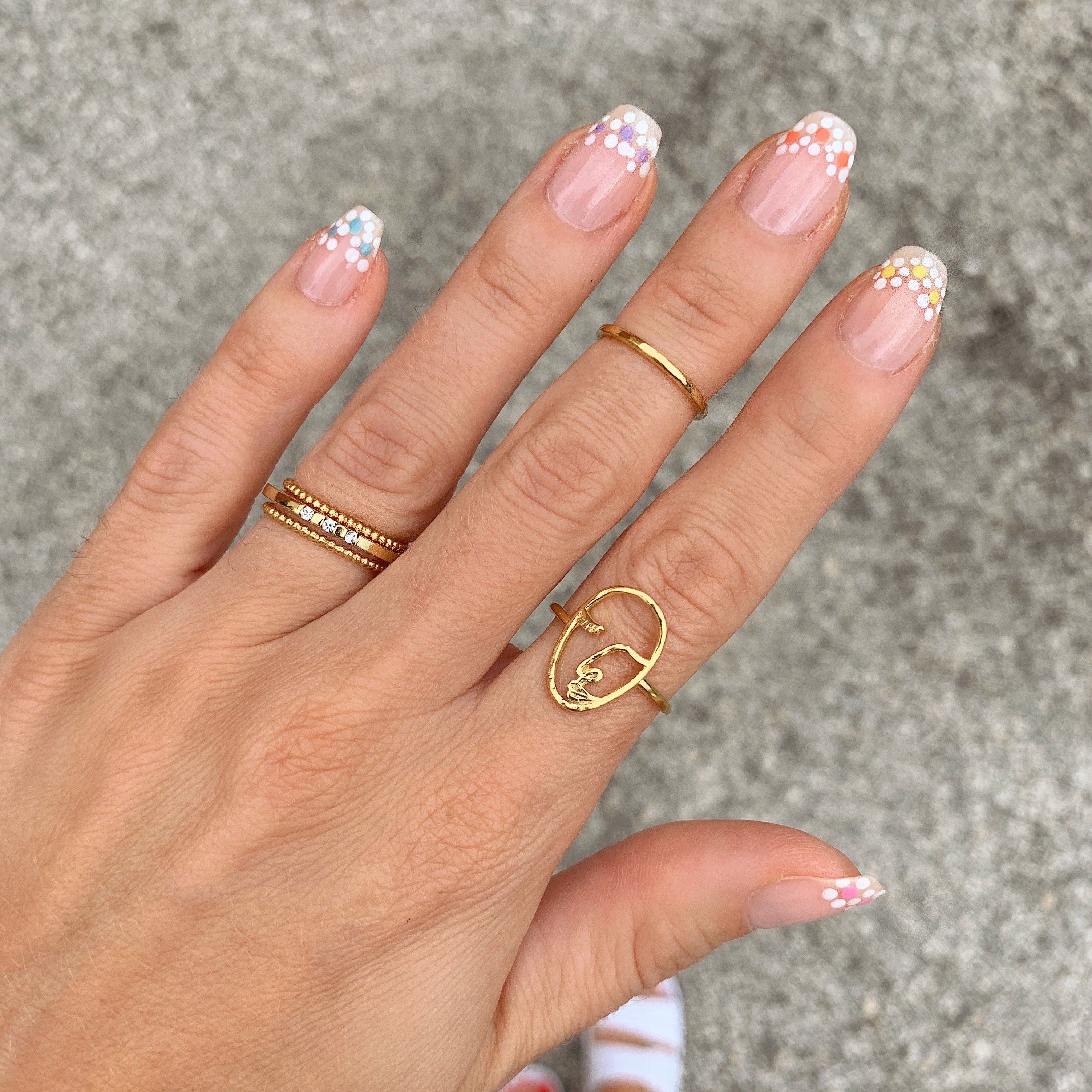 Artist Face Ring by Katie Dean Jewelry, handmade in America