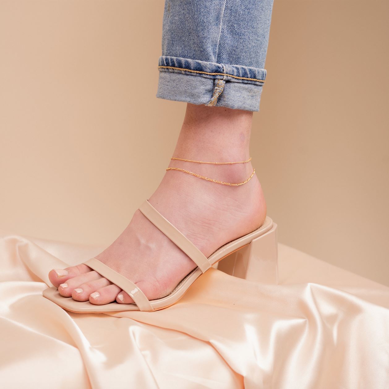 Beaded Anklet Handmade by Katie Dean Jewelry