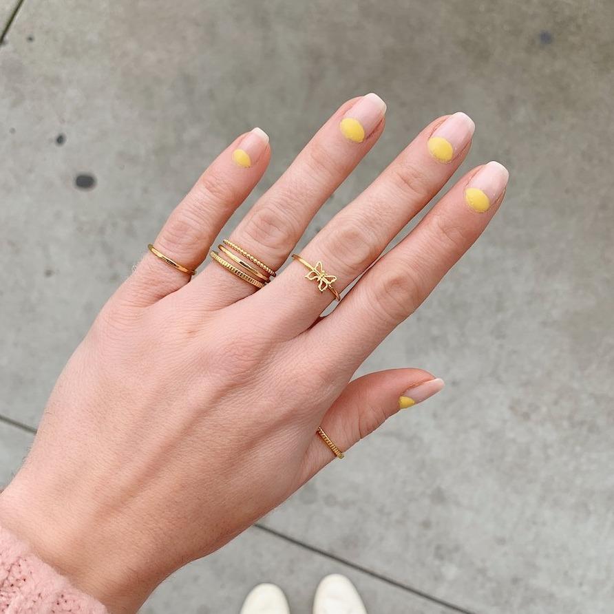 Spring is a time of change and represents a world of new possibilities. It's a time of imagination and magic. Here to help you get into that whimsical state of mind is the dainty handmade Butterfly Ring. Wear it alone or stacked up for a beautiful look, unique to your style.