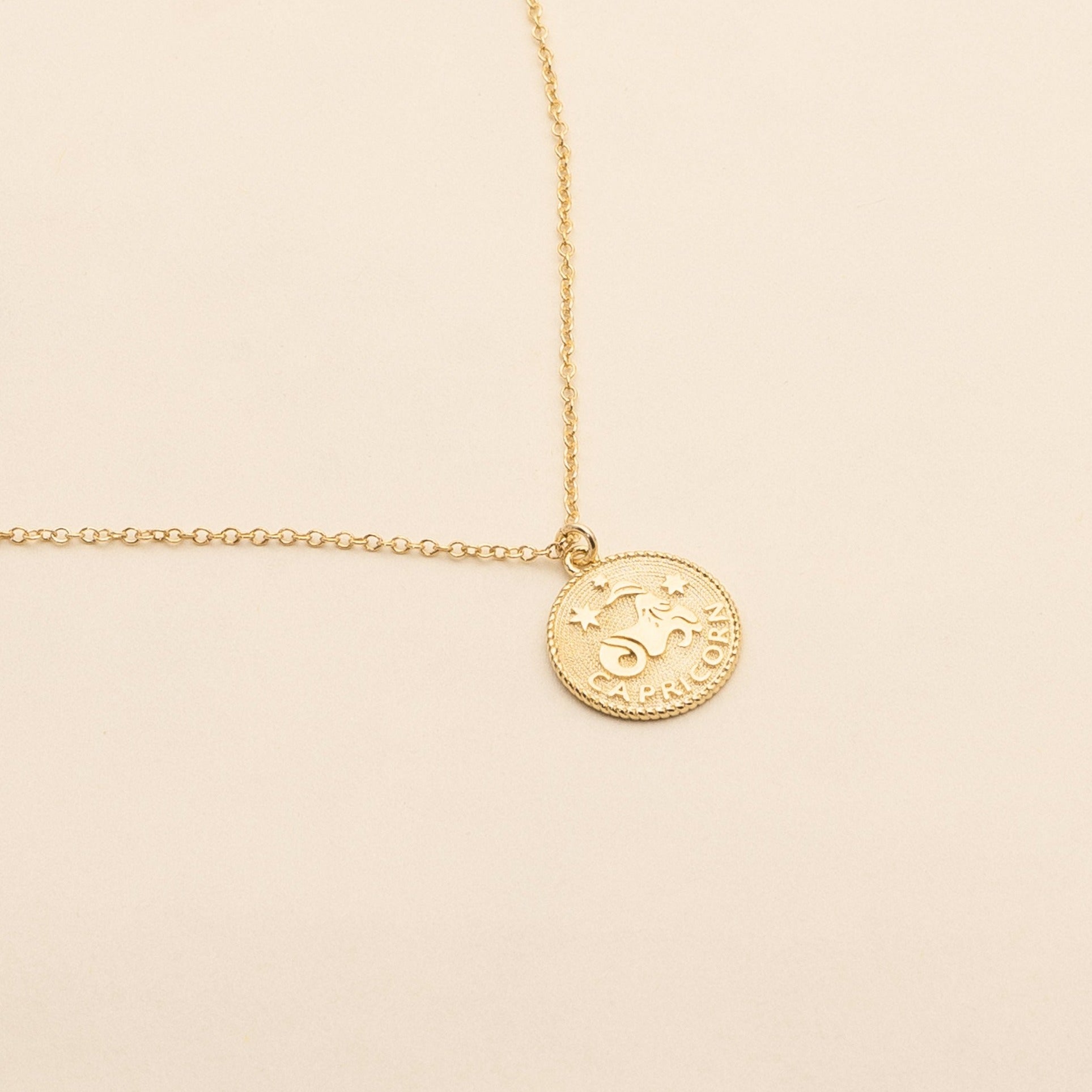 Capricorn Zodiac Necklace_Dec 22-Jan 19_Katie Dean Jewelry_horoscope sign_Zodiac Collection, dainty handmade necklaces by Katie Dean Jewelry