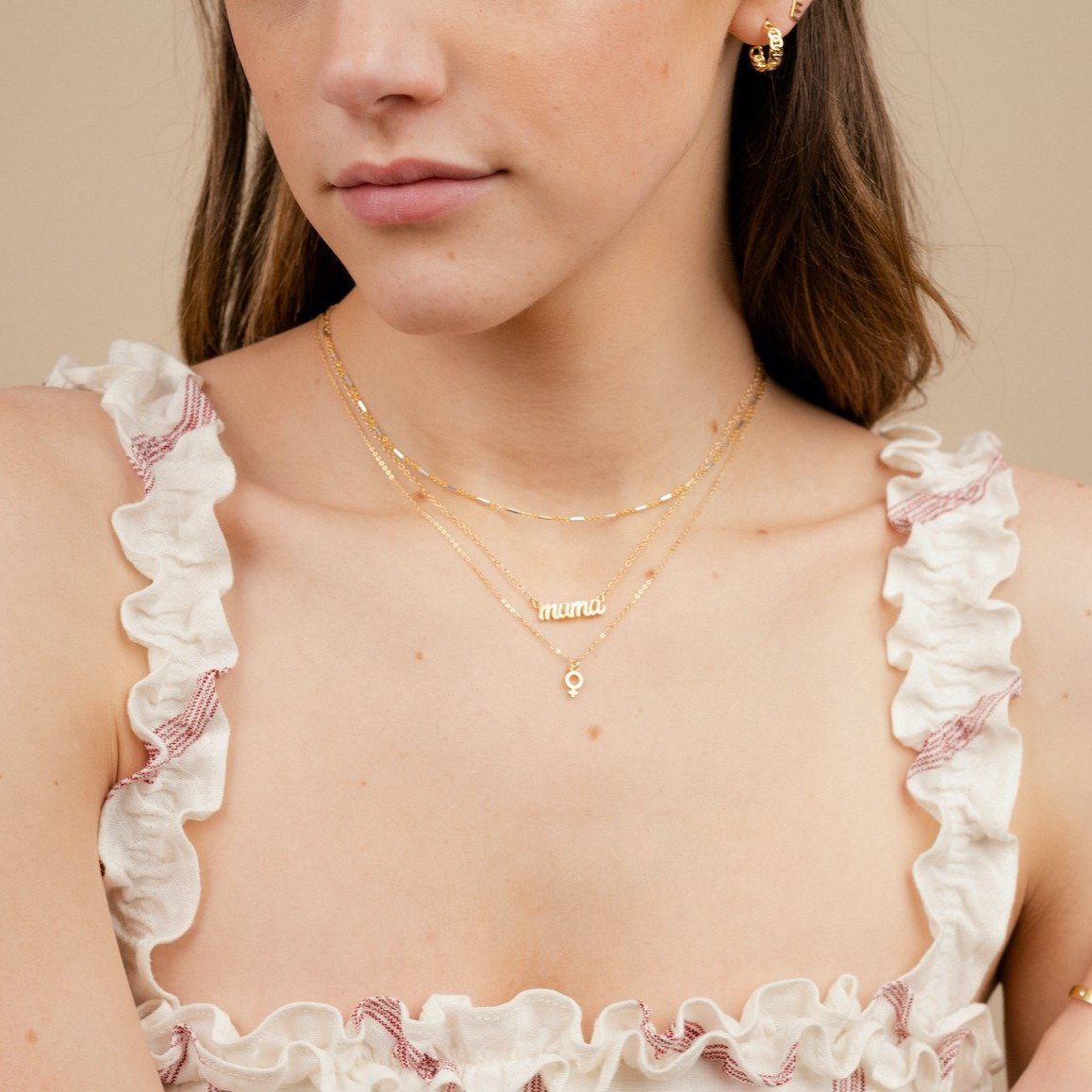 Female Symbol Necklace, handmade in America by Katie Dean Jewelry