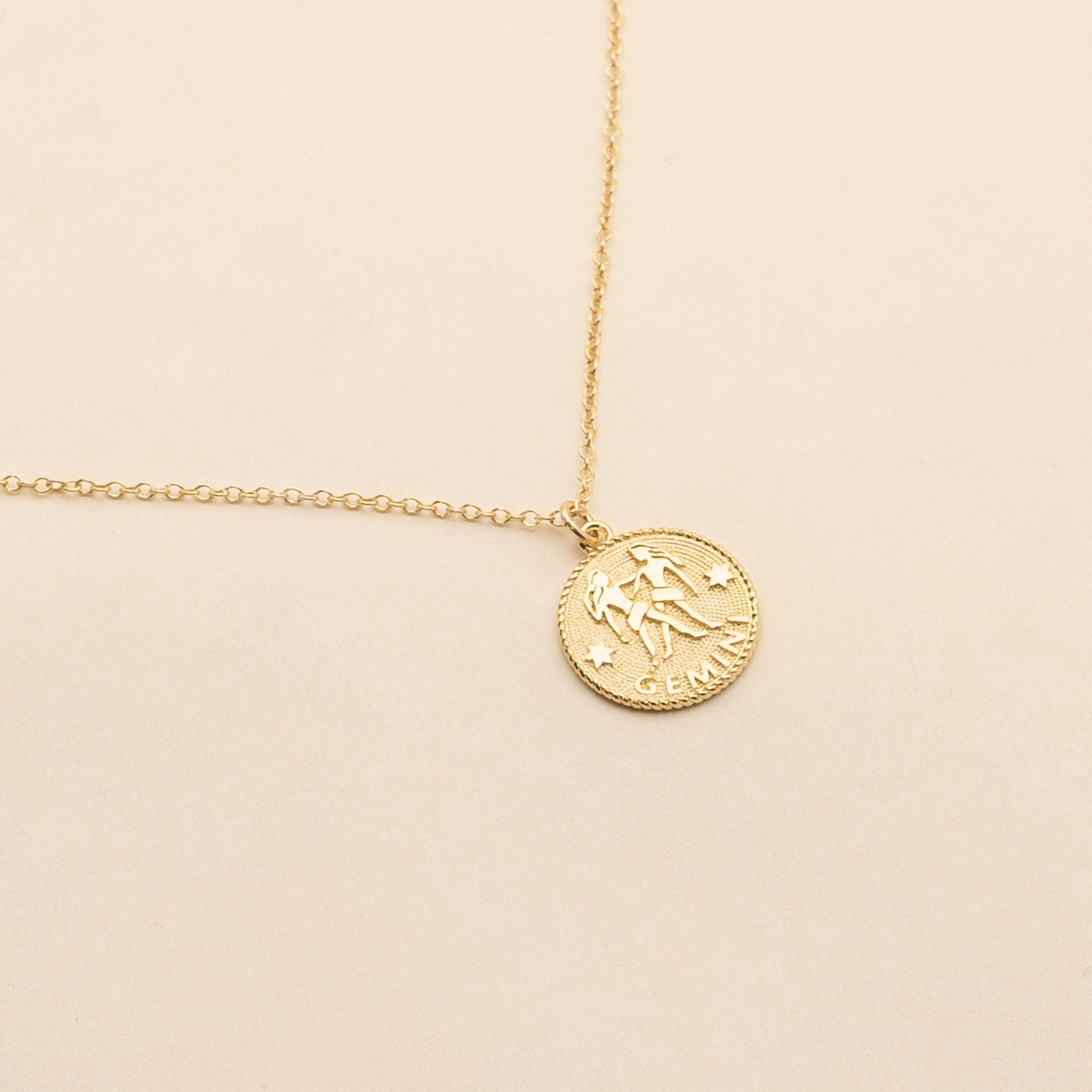 Gemini Zodiac Necklace_May 21-June 20_Katie Dean Jewelry_horoscope sign_Zodiac Collection, dainty handmade necklaces by Katie Dean Jewelry