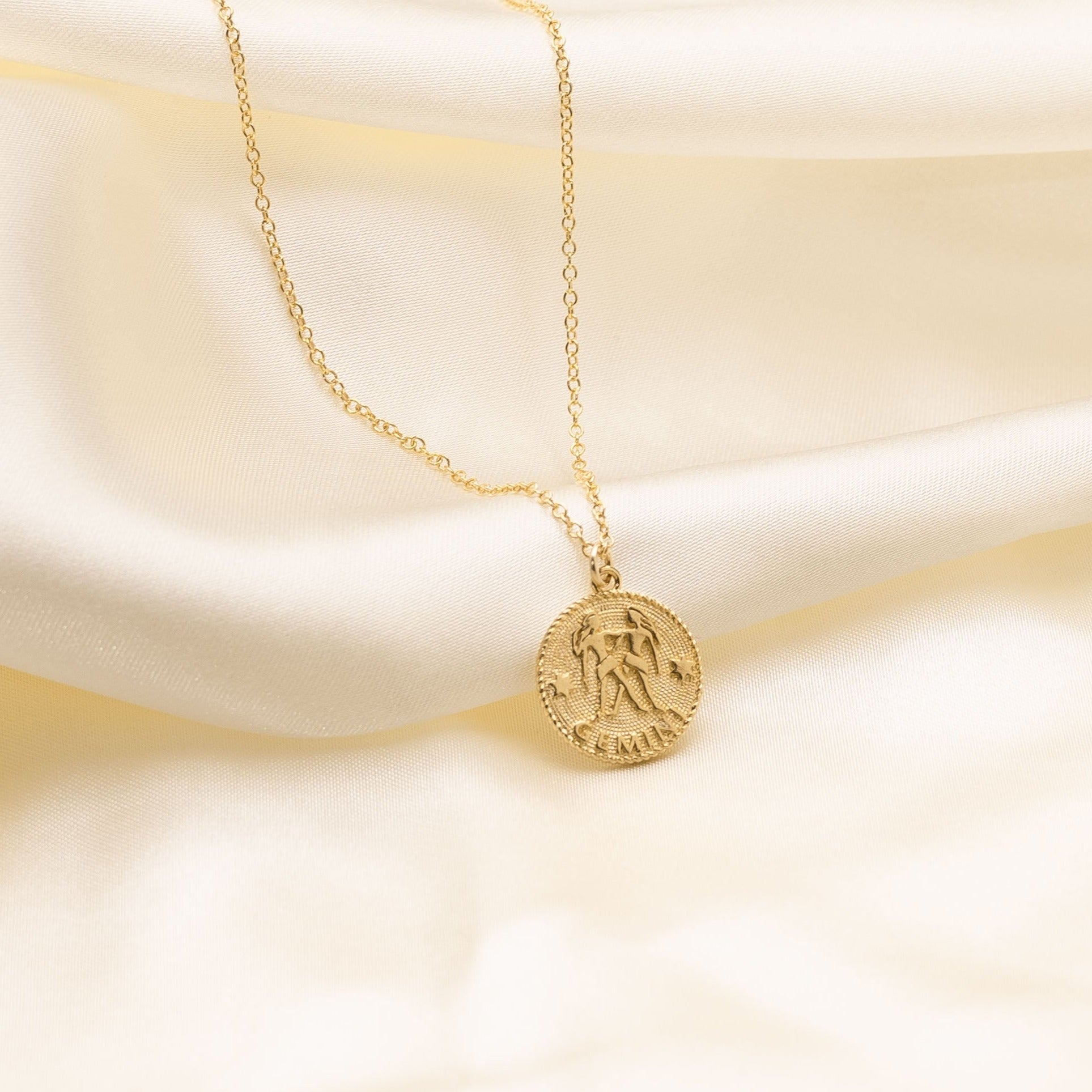 Gemini Zodiac Necklace_May 21-June 20_Katie Dean Jewelry_horoscope sign_Zodiac Collection, dainty handmade necklaces by Katie Dean Jewelry
