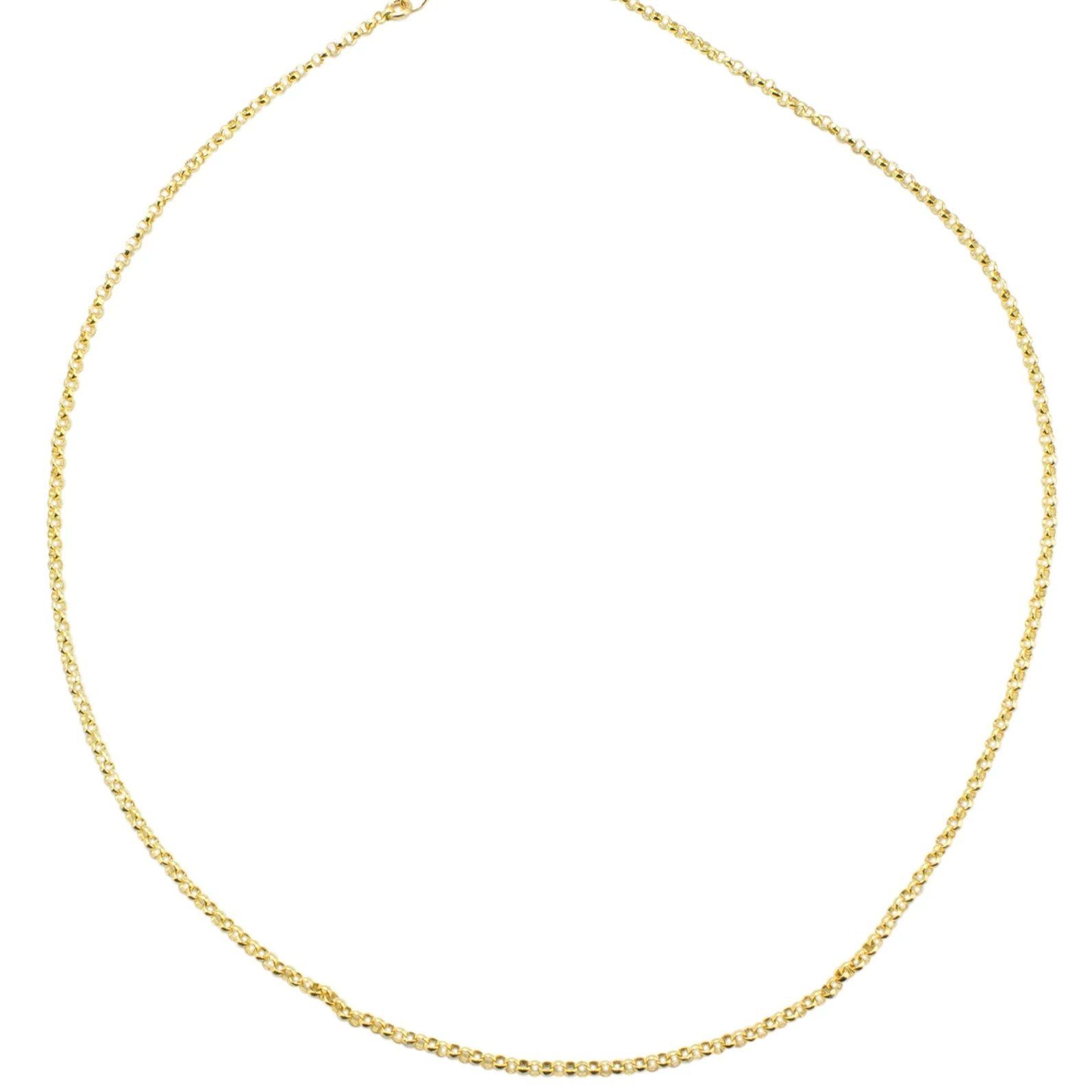 The Gold Rolo Choker Necklace, to the point, but anything except boring. Truly for every type of woman and perfectly pairs with any jewelry! A basic everyone should own. Handmade in California by Katie Dean Jewelry.