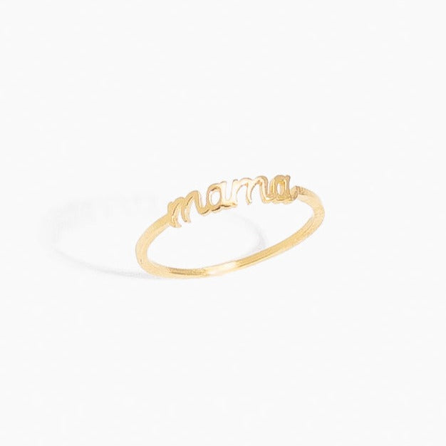 Mama Stacking ring by Katie Dean Jewelry, made in America, perfect for the dainty minimal jewelry lovers