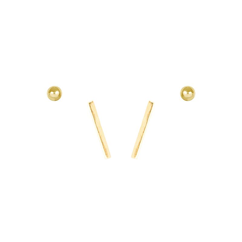 For those days when you want to keep it simple. Hello, Minimalist Earring Set. Handmade in California. Nickel free and hypoallergenic.