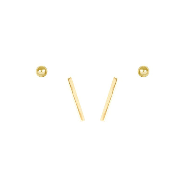 For those days when you want to keep it simple. Hello, Minimalist Earring Set.  Handmade in California. Nickel free and hypoallergenic.