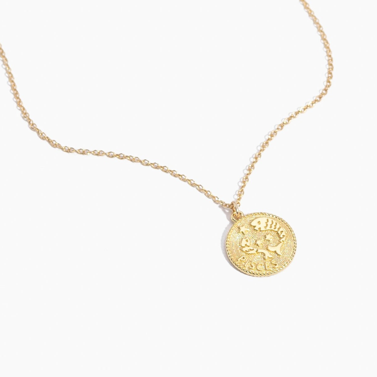 Pisces Zodiac Necklace_made in America_Katie Dean Jewelry Dainty handmade necklace