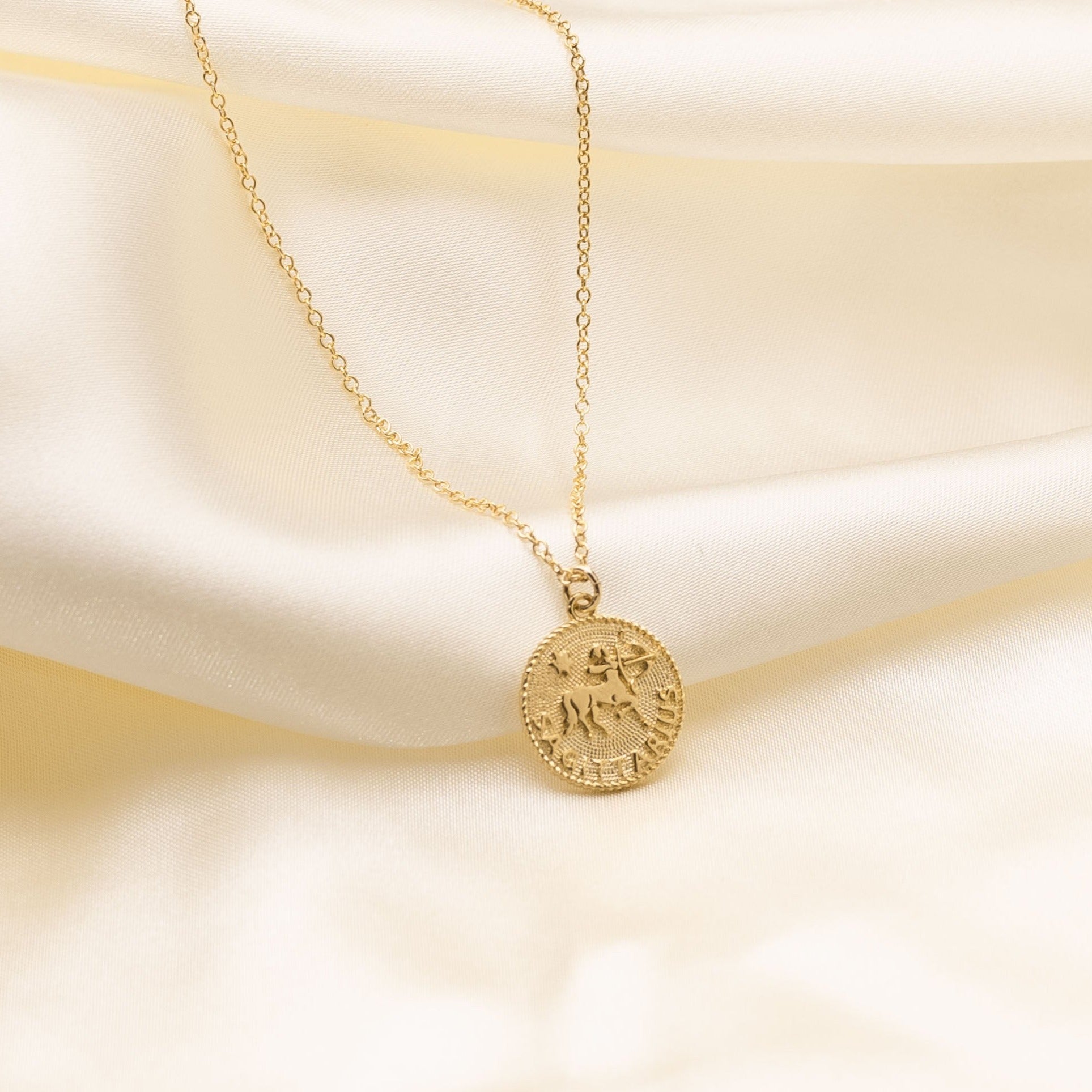 Sagittarius Zodiac Necklace_Nov 23-Dec 21_Katie Dean Jewelry_horoscope sign_Zodiac Collection, dainty handmade necklaces by Katie Dean Jewelry