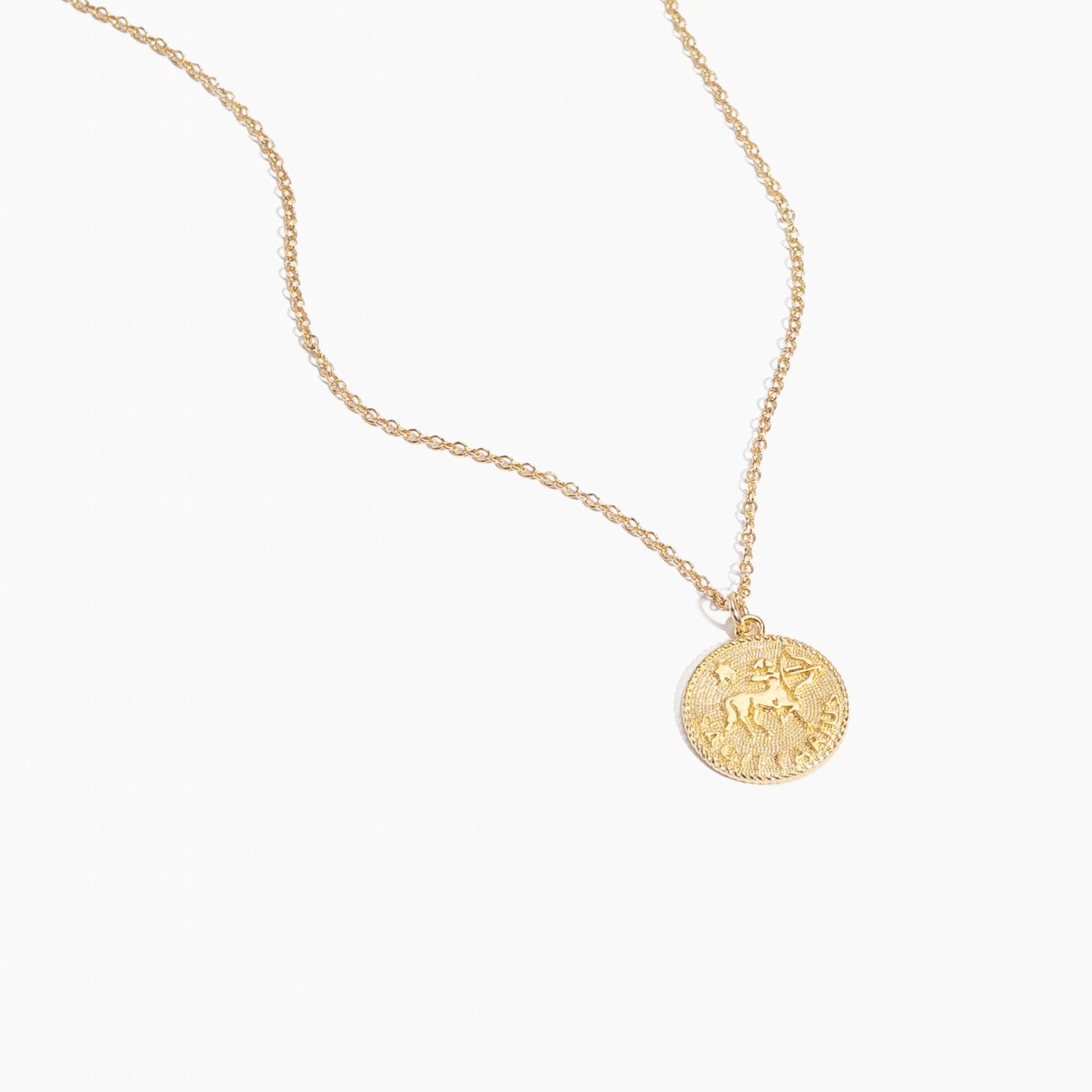 Sagittarius Zodiac Necklace_Nov 23-Dec 21_Katie Dean Jewelry_horoscope sign_Zodiac Collection, dainty handmade necklace