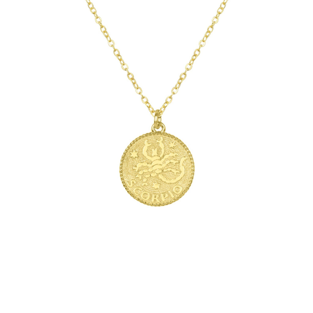 Scorpio Zodiac Necklace_Oct 23-Nov 22_Katie Dean Jewelry_horoscope sign_Zodiac Collection, dainty handmade necklaces by Katie Dean Jewelry