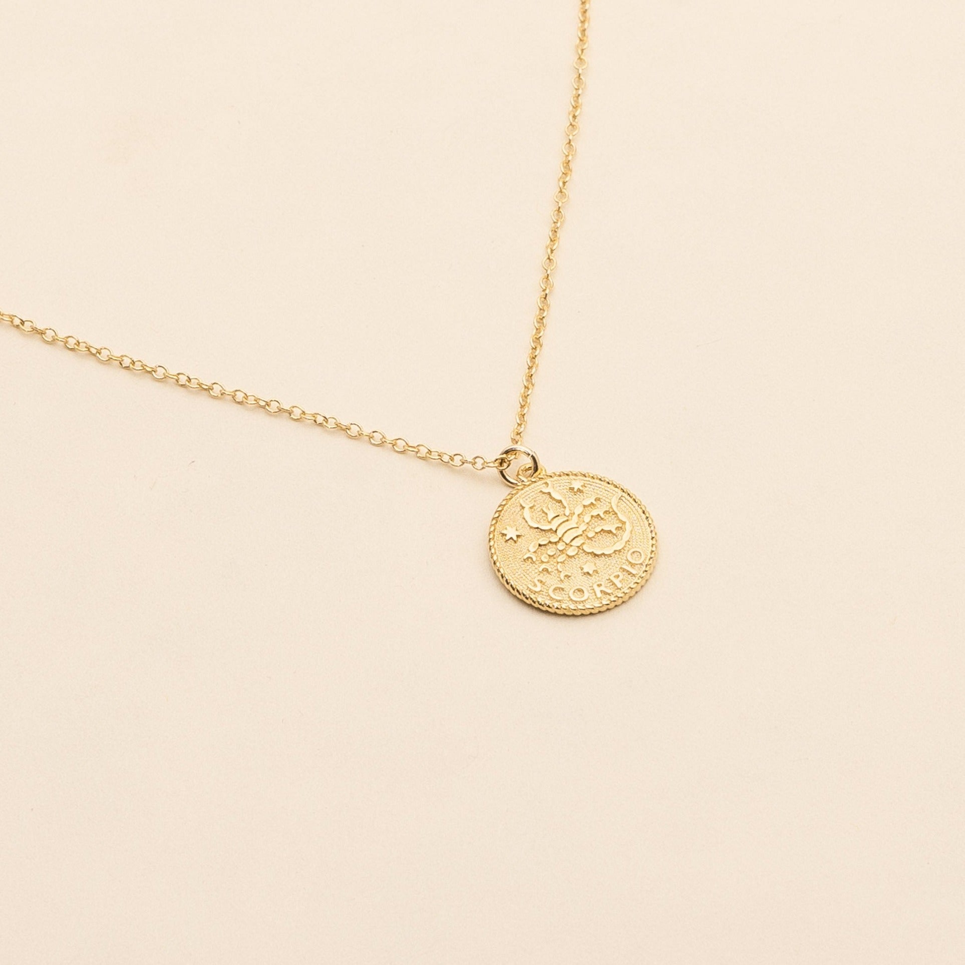 Scorpio Zodiac Necklace_Oct 23-Nov 22_Katie Dean Jewelry_horoscope sign_Zodiac Collection, dainty handmade necklaces by Katie Dean Jewelry