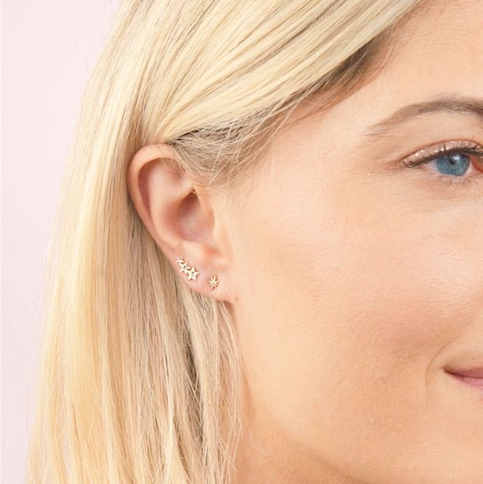 We're always reaching for the stars at KDJ. We hope the Starburst Ear Crawlers are your lucky charm that make your dreams come true! Handmade in California by Katie Dean Jewelry. Nickel free and hypoallergenic.