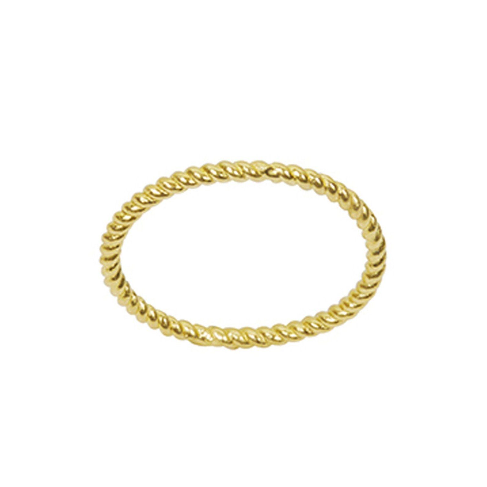 Dainty minimal Spiral Stacking Ring, handmade in America by Katie Dean Jewelry