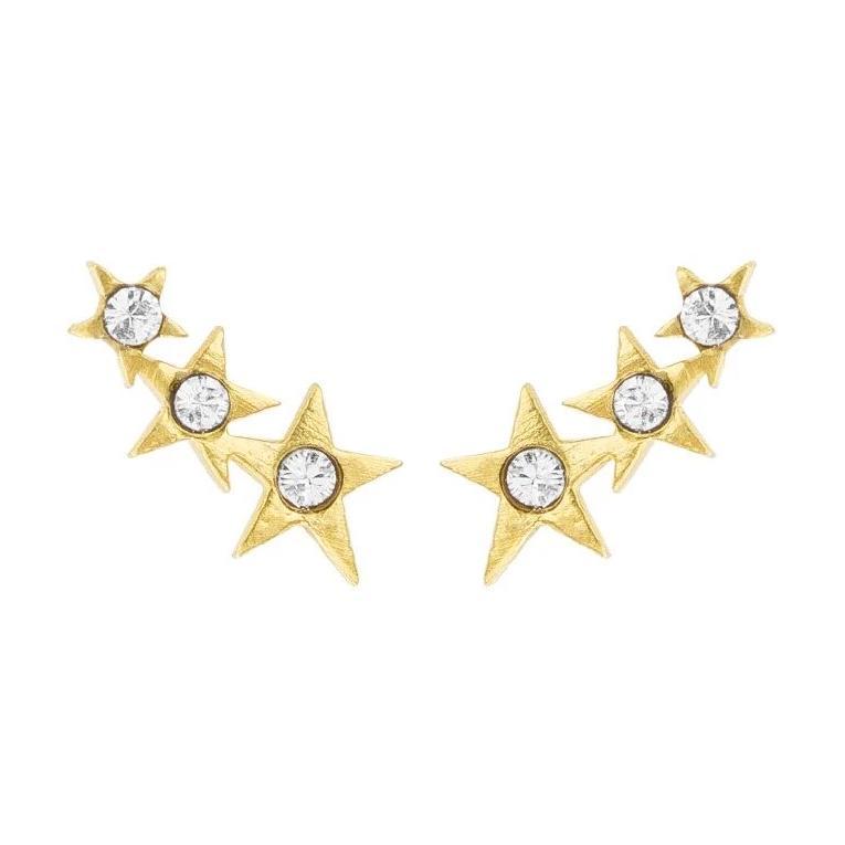 We're always reaching for the stars at KDJ. We hope the Starburst Ear Crawlers are your lucky charm that make your dreams come true! Handmade in California by Katie Dean Jewelry. Nickel free and hypoallergenic.