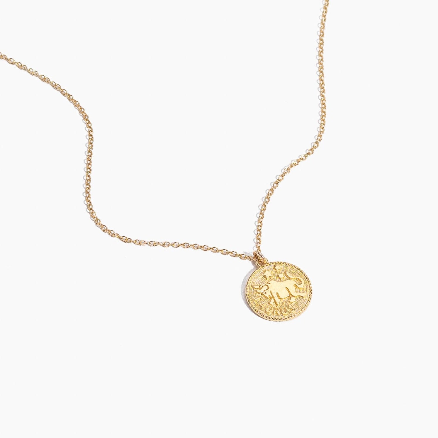 Taurus Zodiac Necklace_Apr 21-May 20_Katie Dean Jewelry_horoscope sign_Zodiac Collection, dainty handmade necklaces by Katie Dean Jewelry