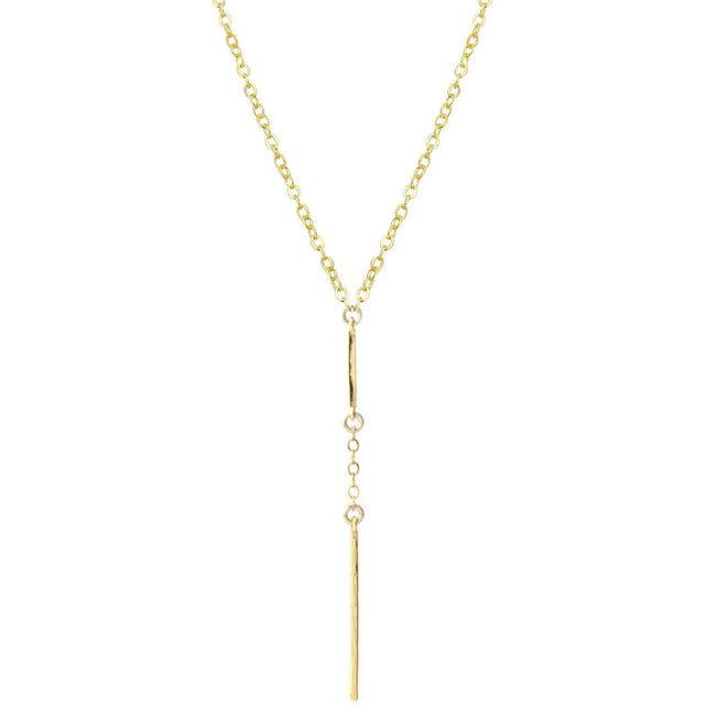 Delicate, dainty and clean--the Two Bar Necklace is wonderful for every occasion. Handmade in California by Katie Dean Jewelry..