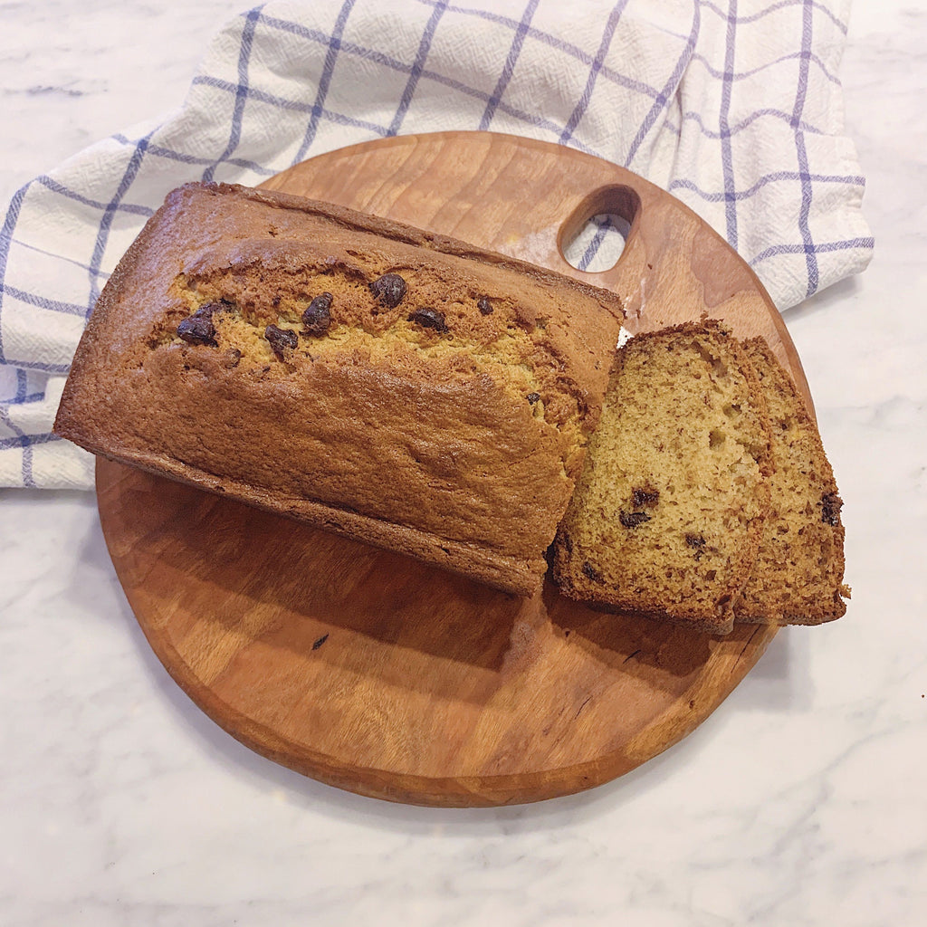 Grandma Julie's easy, delicious Banana Bread Recipe with chocolate chips