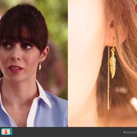 Light as a Feather Earrings on NBC's 'A to Z'