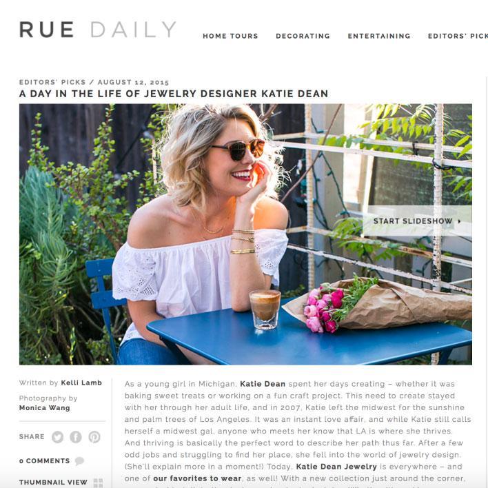 RUE Mag feature + Los Olivos Pop-Up!