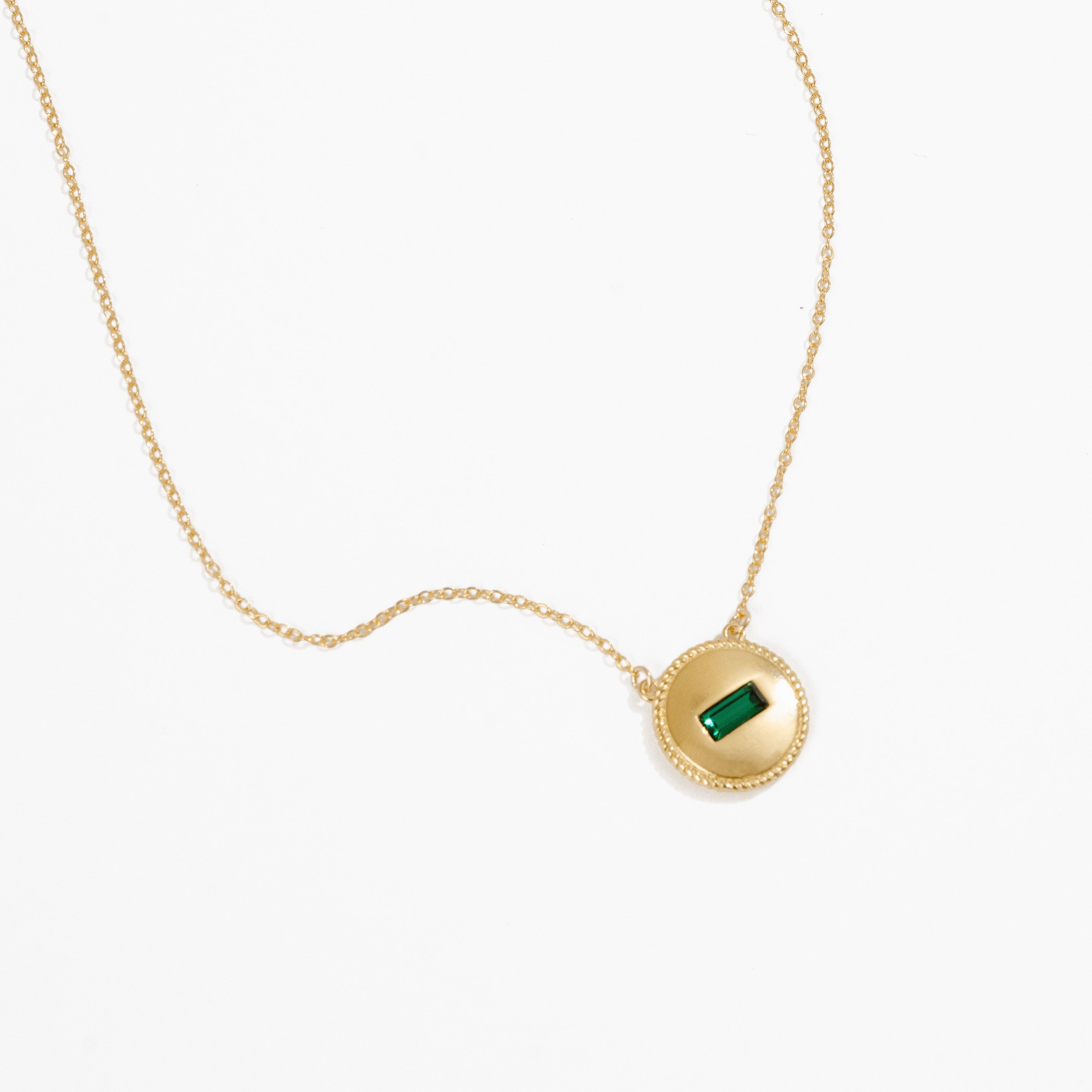 Coin Birthstone Necklace, a Madewell x Katie Dean exclusive, perfect personalized layering necklace