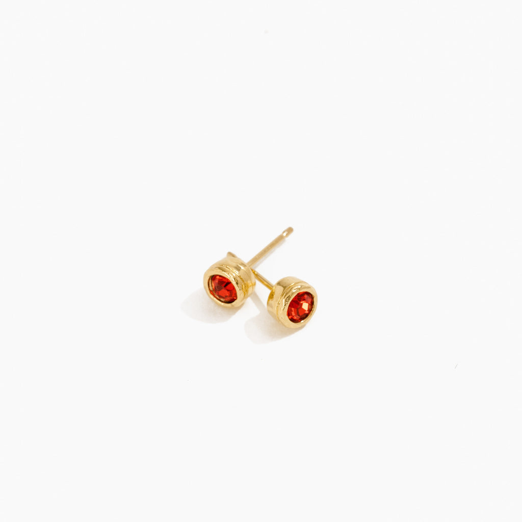 01 January Birthstone Studs by Katie Dean Jewelry made in America, hypoallergenic.