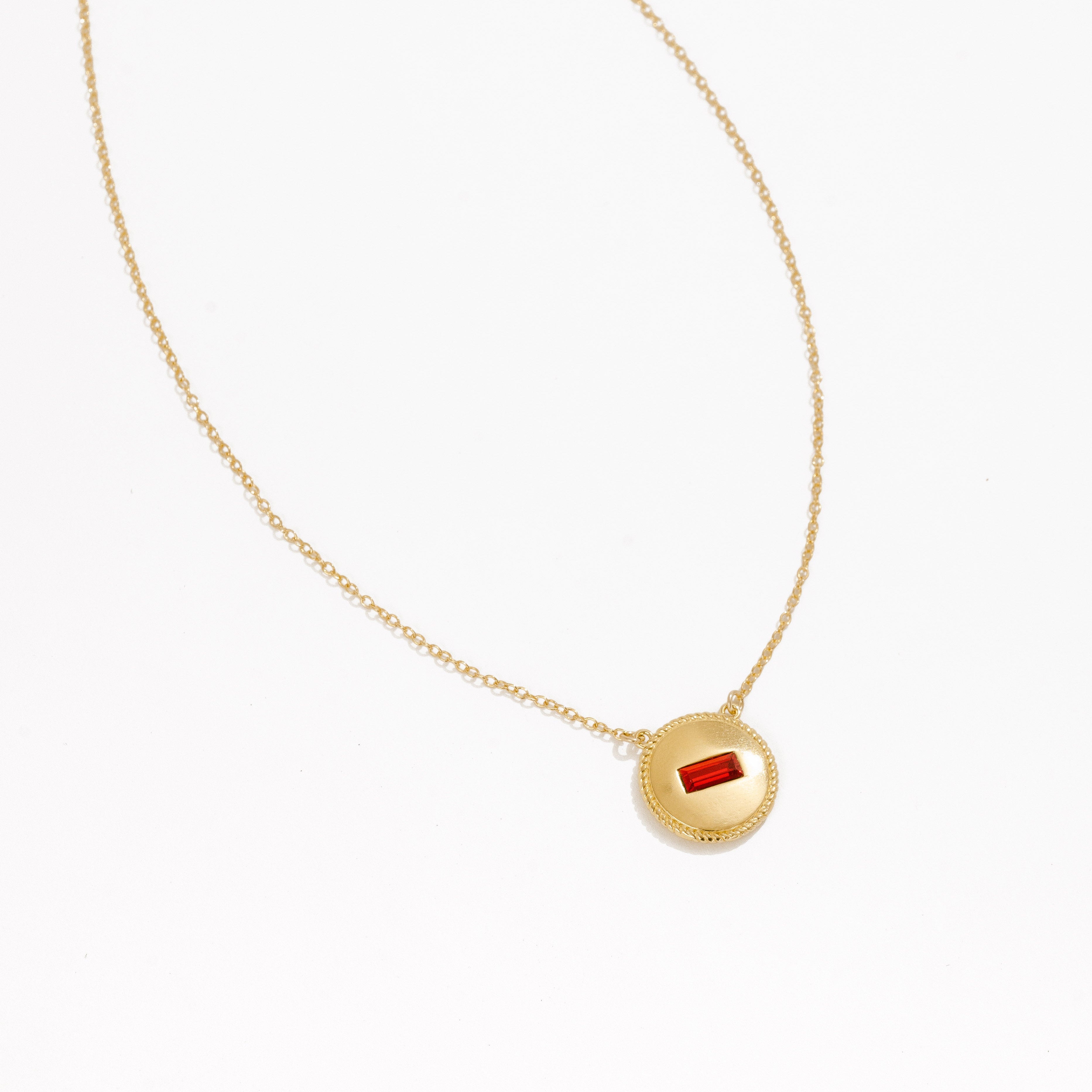 01 January Coin Birthstone Neckalce_ Madewell_x_Katie Dean Jewelry_3