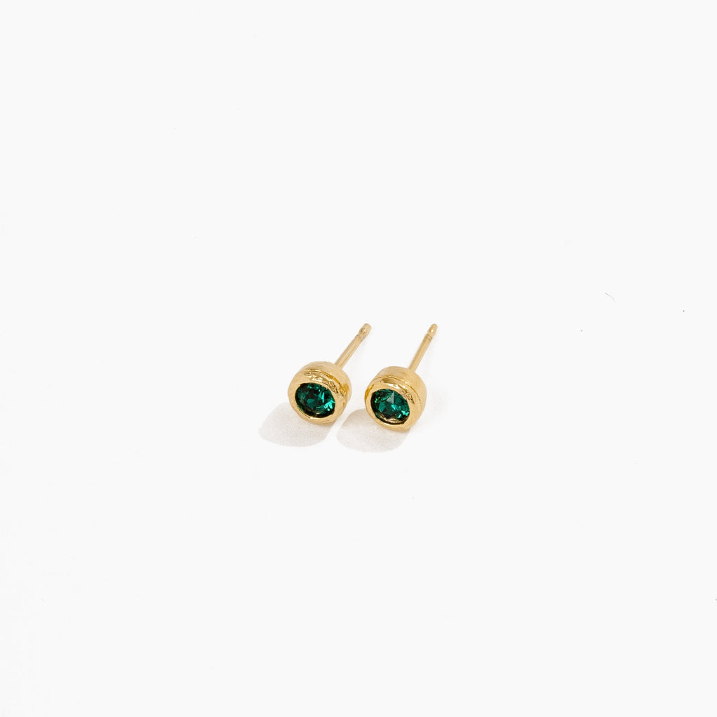 05 May Birthstone Studs by Katie Dean Jewelry made in America, hypoallergenic.