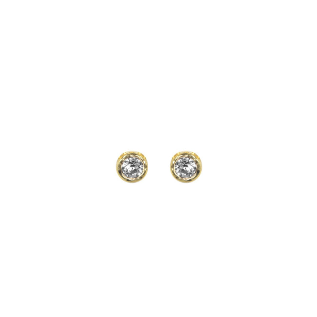 04 April Birthstone Stud Earrings, by Katie Dean Jewelry made in America