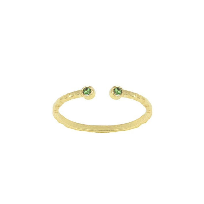 August Birthstone Stacking ring by Katie Dean Jewelry, made in America, perfect for the dainty minimal jewelry lovers