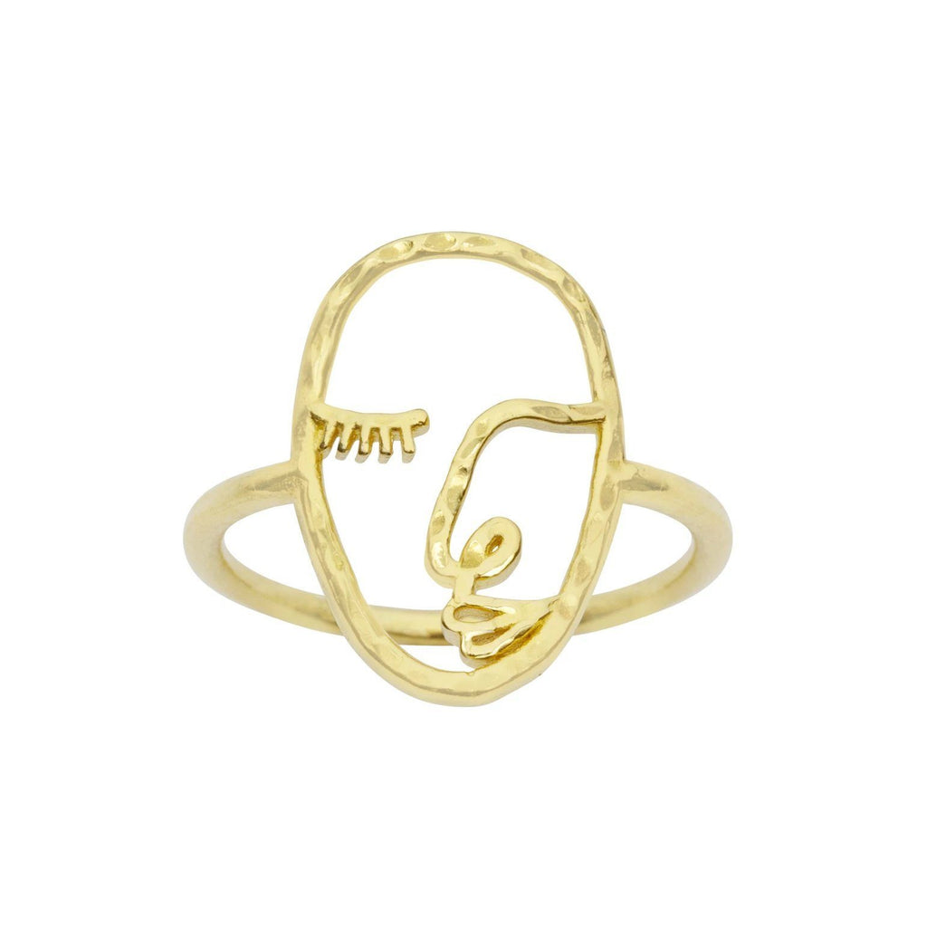 Inspired by art that focuses around the human form, the Artist Face Ring is a bit more eclectic than the rest of our collection while staying true to our dainty, feminine vibe while holding its own ethereal, artsy twist. 