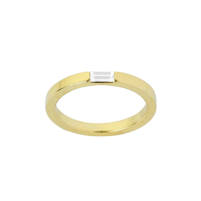 The Baguette Ring, a beautiful classic piece to add to your everyday rings. Handmade in California by Katie Dean Jewelry.