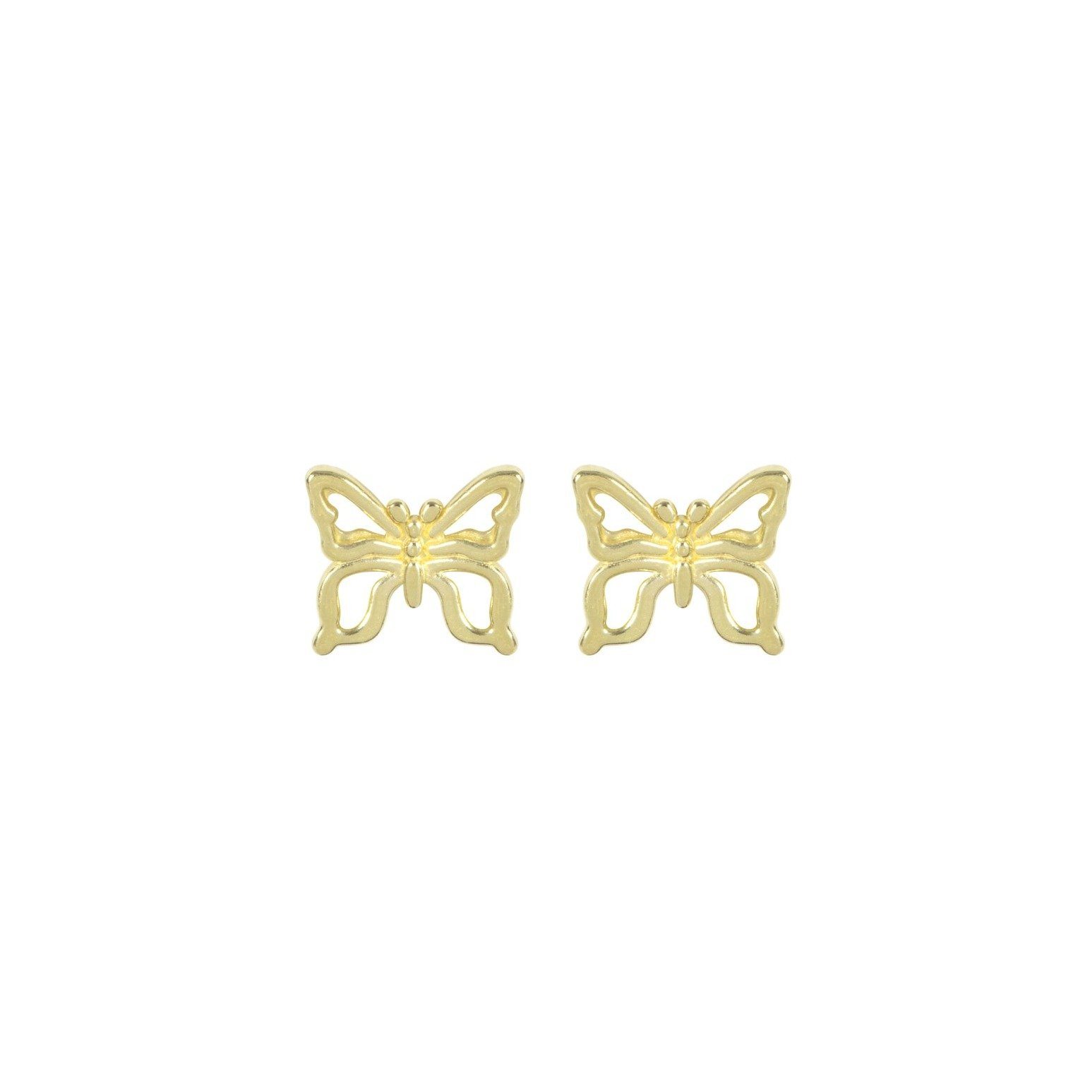 Butterfly Stud Earrings handmade in California by Katie Dean Jewelry. Butterflies are a symbol of Spring and new beginnings with the change of seasons. Nickel free and hypoallergenic.