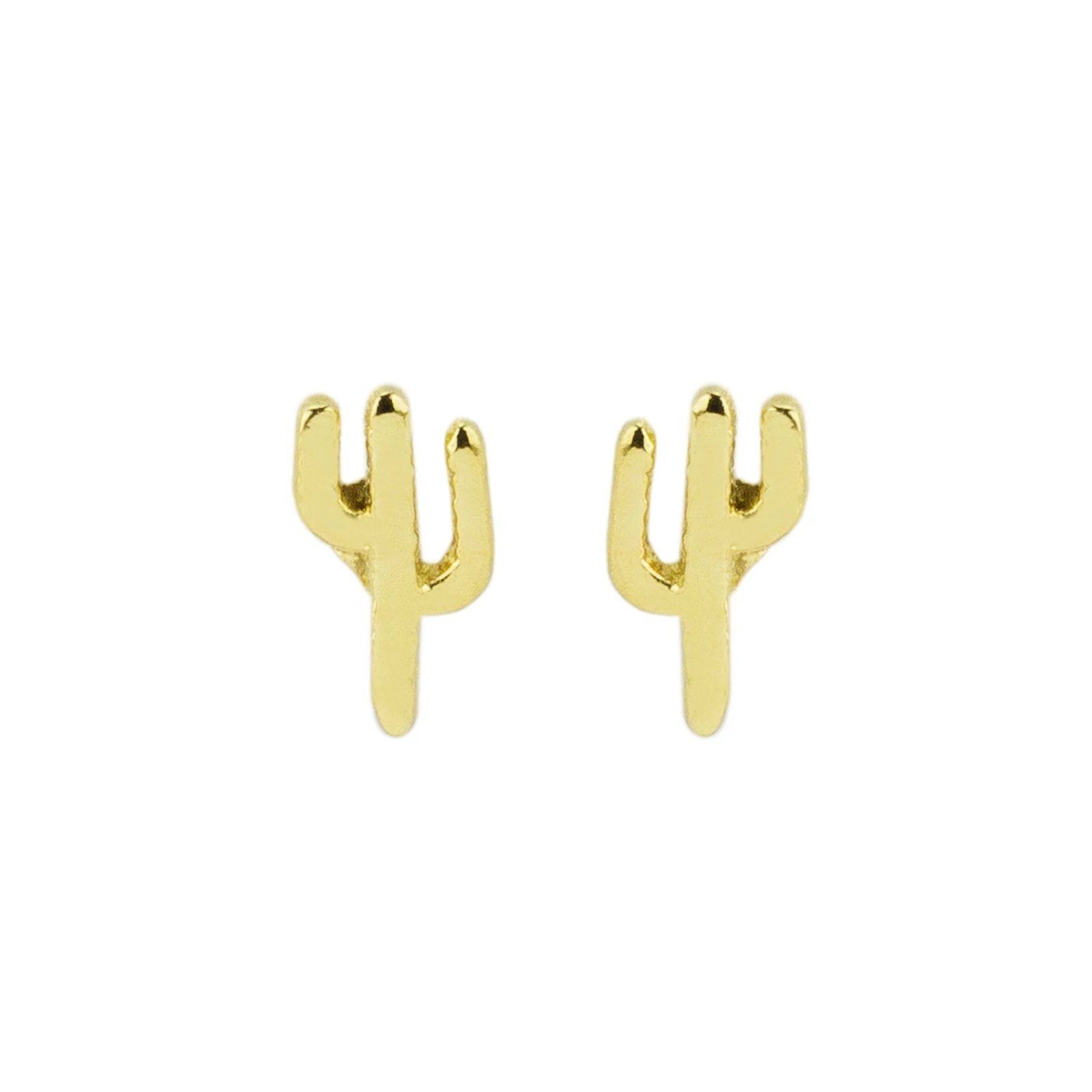 The Cactus Stud Earrings, giving you that Southwestern charm for your everyday look. Handmade in California by Katie Dean Jewelry. Nickel free and hypoallergenic.