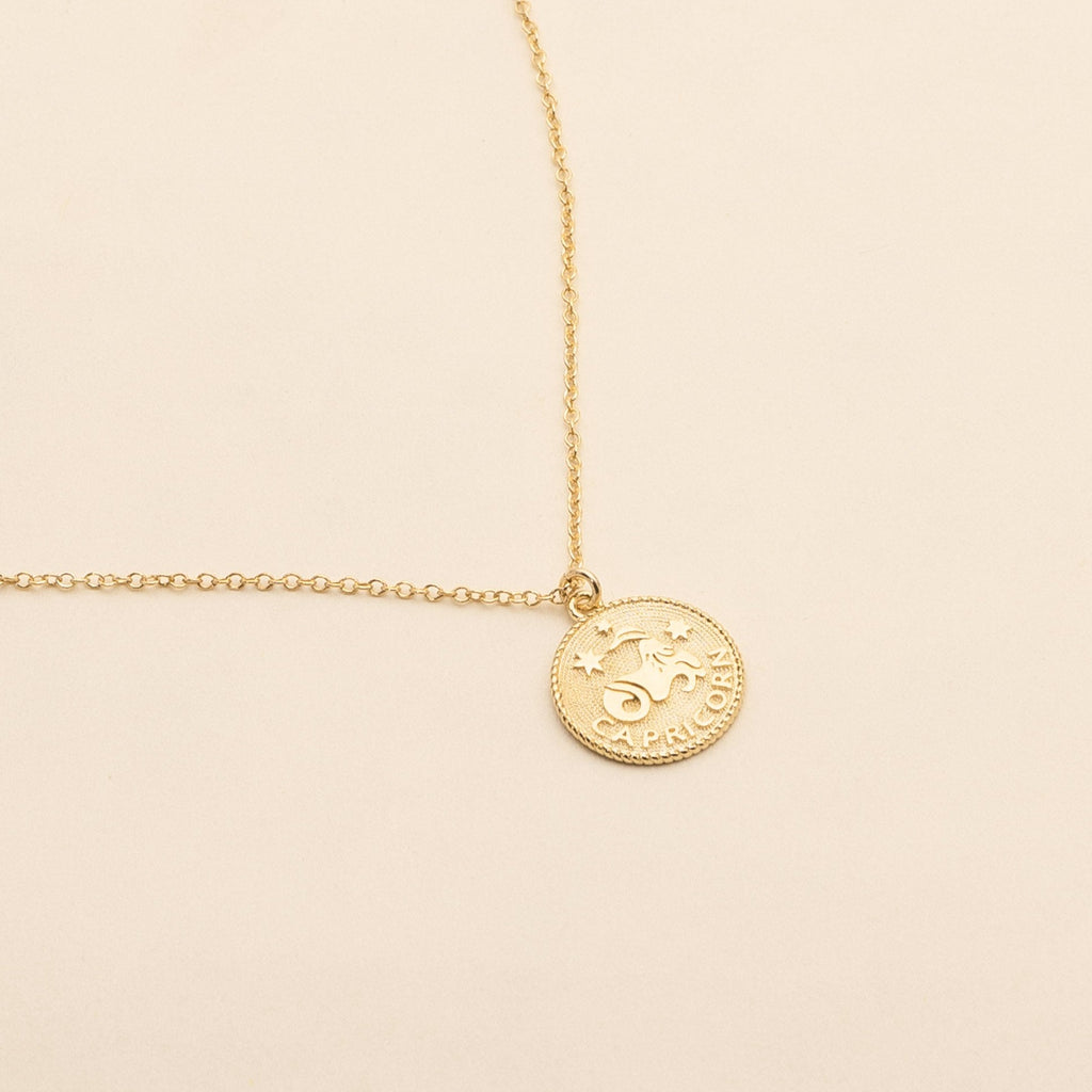 Capricorn Zodiac Necklace_Katie Dean Jewelry